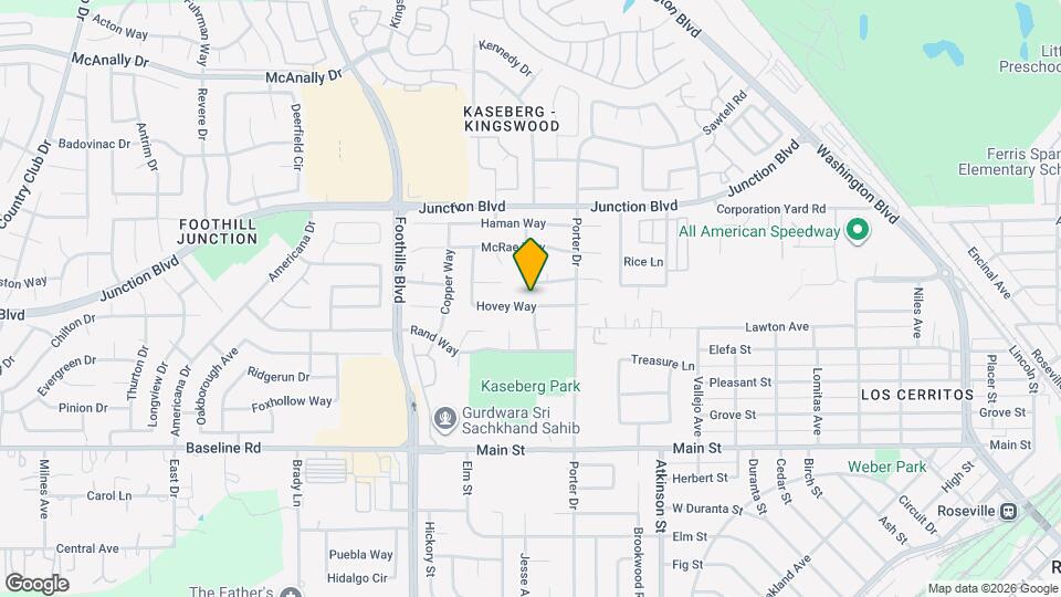 604 Hovey Way Map and Location Details