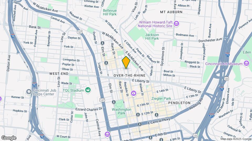 1629 Vine St Mapa y Detalles de la Ubicación