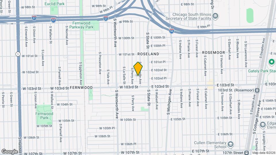 10222 S Lafayette Ave Mapa y Detalles de la Ubicación