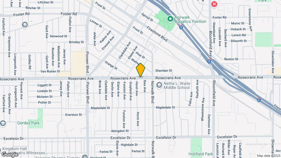 12116 Rosecrans Ave Map and Location Details
