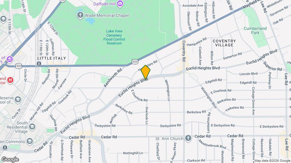 2648 Euclid Heights Blvd Mapa y Detalles de la Ubicación