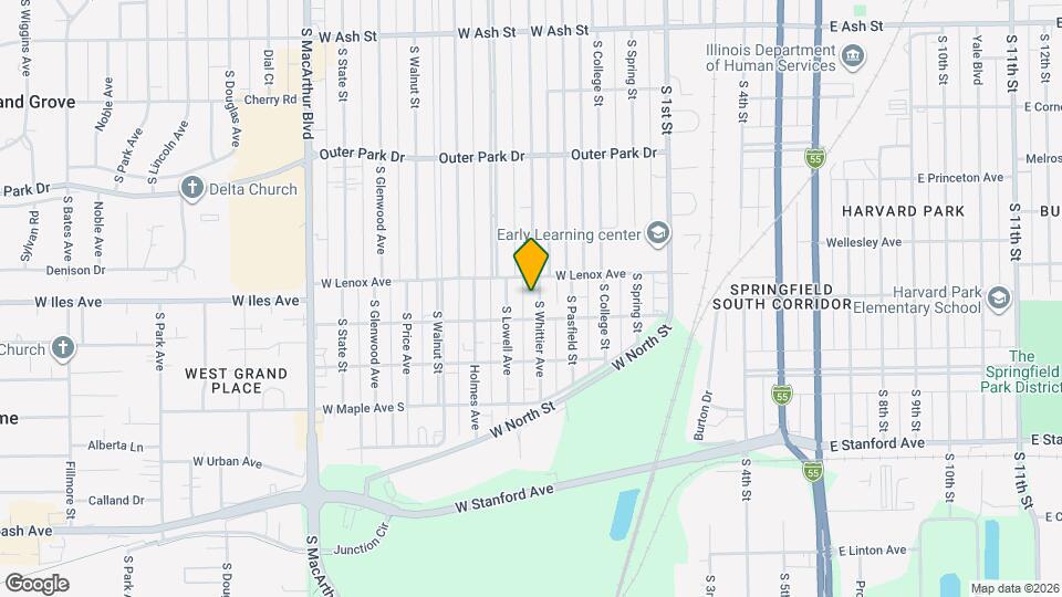 2633 S Whittier Ave Map and Location Details