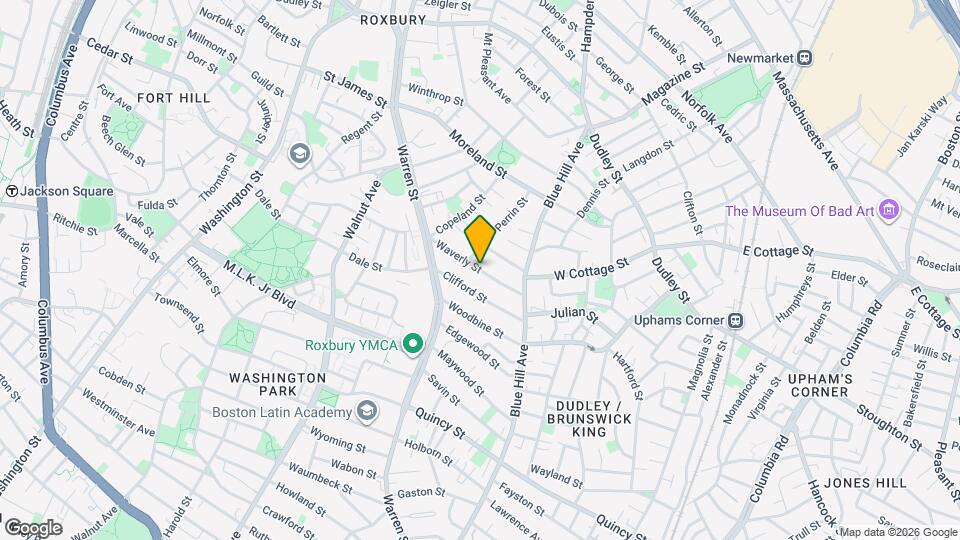 44 Waverly St, Unit 6 Map and Location Details