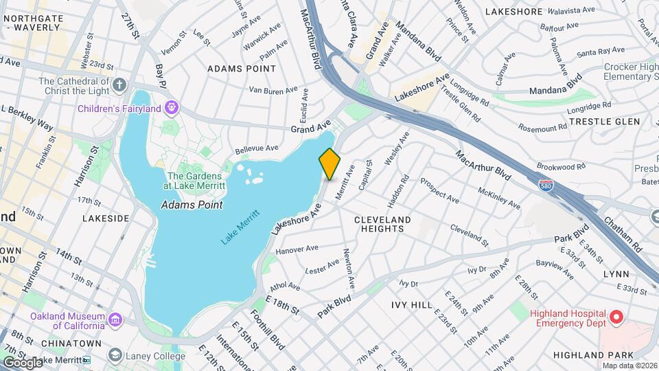 2238 Lakeshore Ave Map and Location Details
