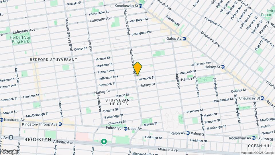 227A Malcolm X Blvd Map and Location Details
