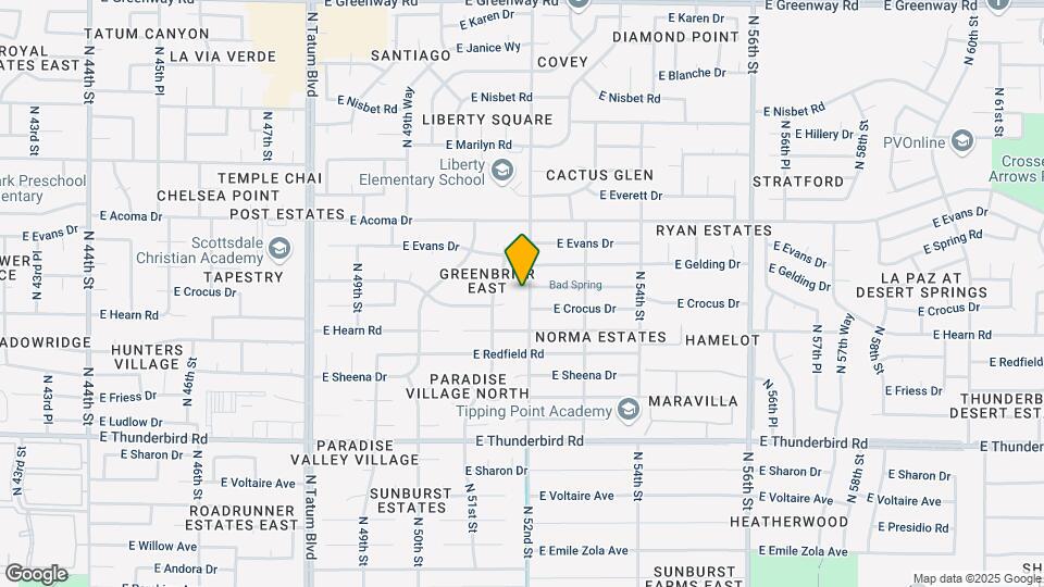 14232 N 52nd St Map and Location Details