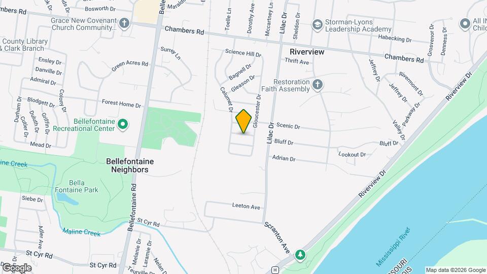 614 Ludlow Dr Map and Location Details