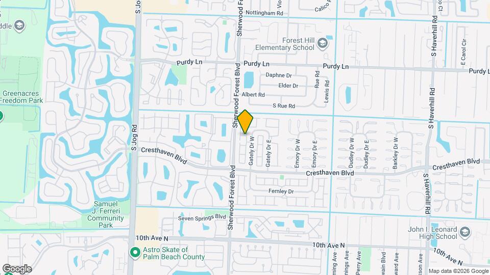 2641 Gately Dr W Map and Location Details