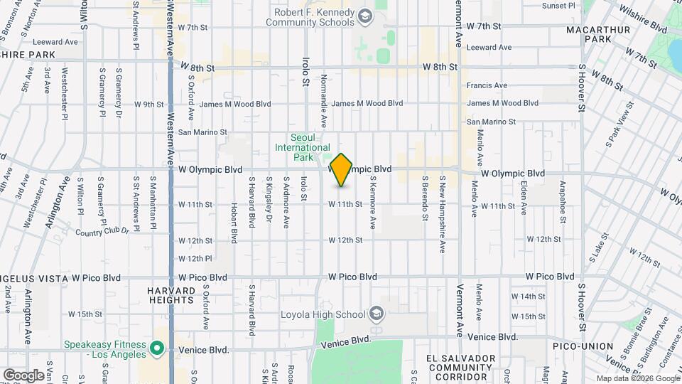 1040 S Mariposa Ave Map and Location Details