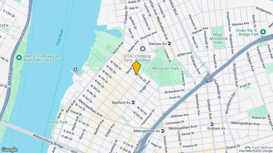 112 Bedford Ave Mapa y Detalles de la Ubicación