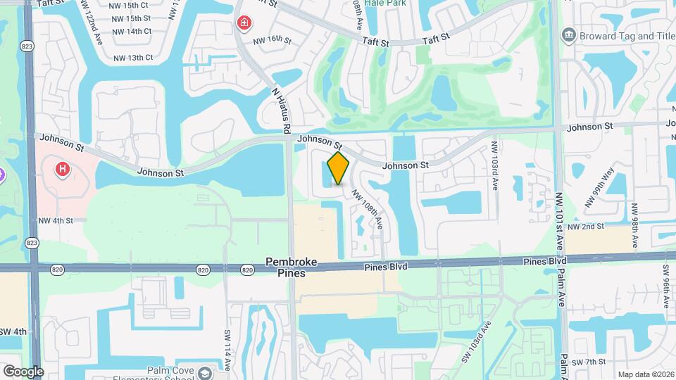 10805 NW 3rd Ct Map and Location Details