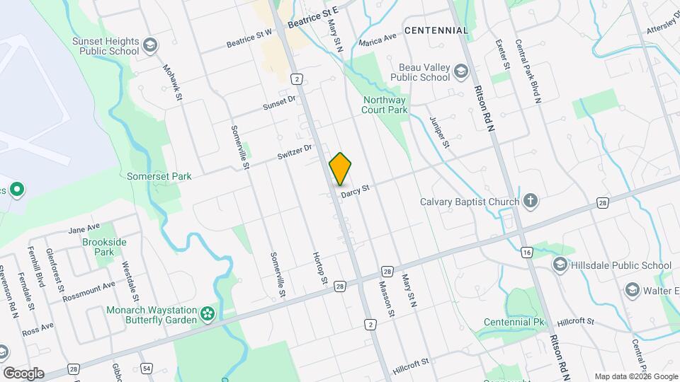 809 Simcoe St N Map and Location Details