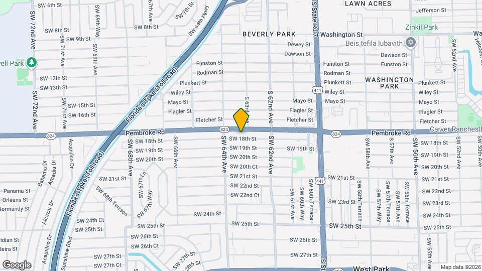 6313 SW 18th St, Unit 1 Mapa y Detalles de la Ubicación