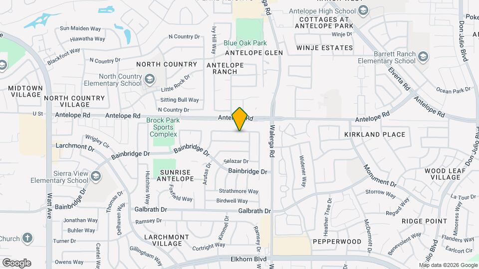 4184 Worthington Dr Map and Location Details