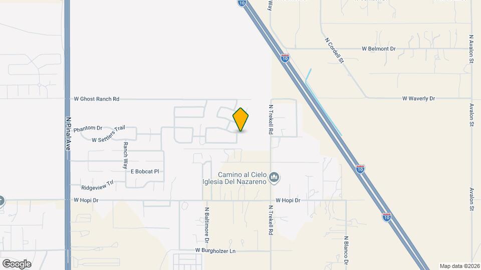 3924 N Wicca Way Map and Location Details