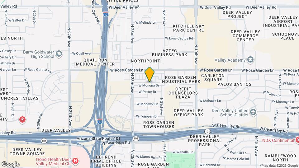2206 W Monona Dr Mapa y Detalles de la Ubicación