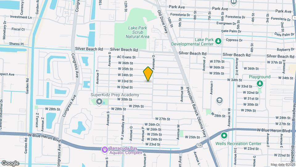 1333 W 33rd St Map and Location Details