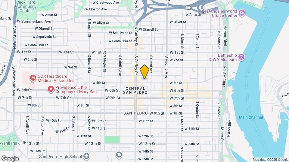 644 W 5th St Map and Location Details