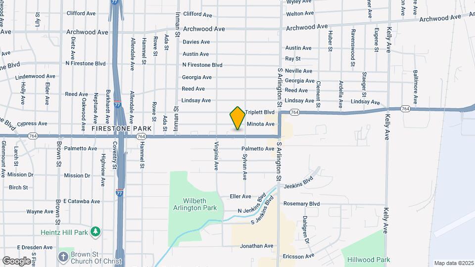 881 E Wilbeth Rd Map and Location Details
