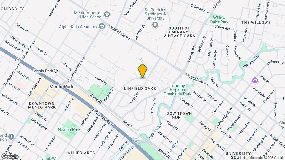 311 Waverley St Map and Location Details