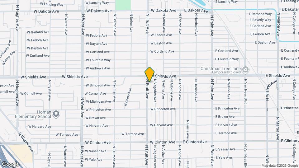 3044 N Fruit Ave, Unit Fruit #P Mapa y Detalles de la Ubicación