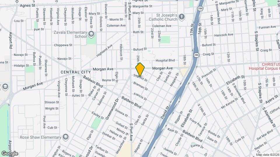 2617 Segrest St Map and Location Details