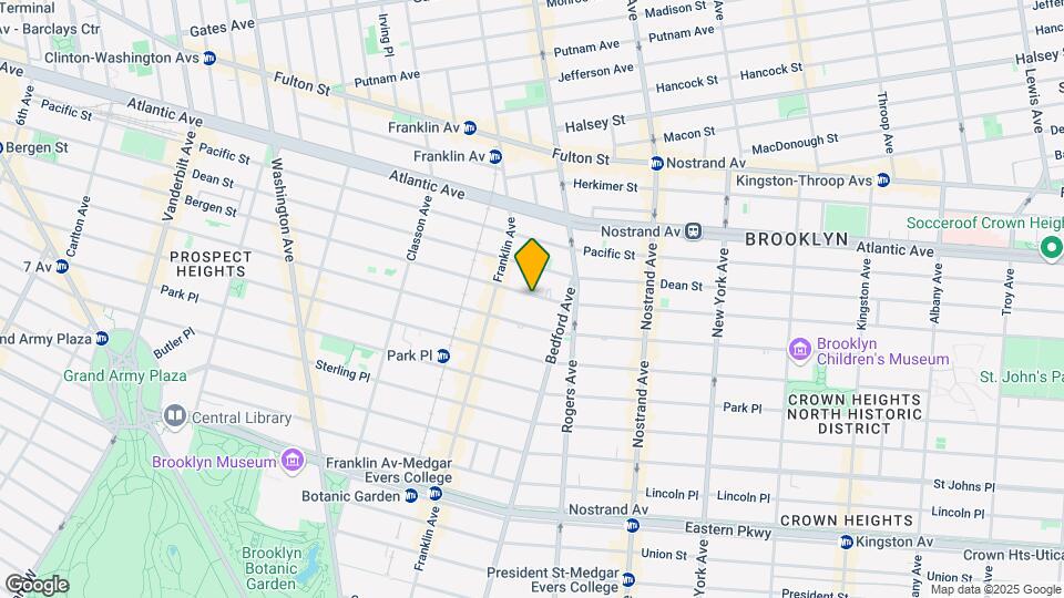 980 Bergen St Map and Location Details