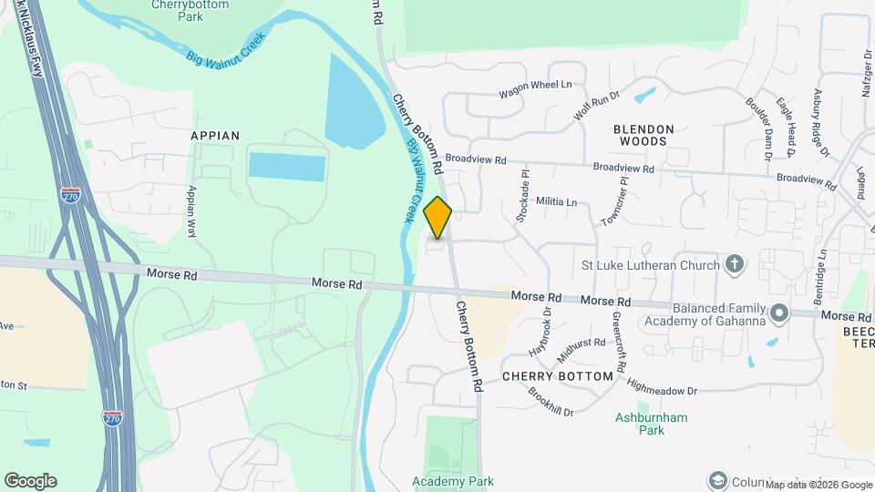 Cherry Bottom Townhomes Map and Location Details