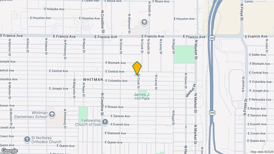 5811 N Cook St, Unit Updated Duplex 2BD 1.5 BATH Map and Location Details