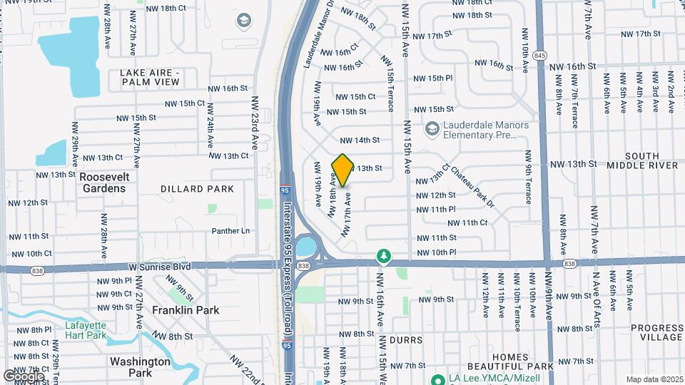 1207 NW 17th Ave Map and Location Details