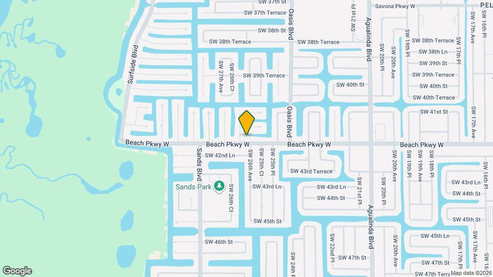 2605 Beach Pkwy W Map and Location Details