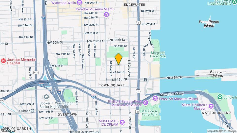 90 NE 17th St, Unit 1408 Map and Location Details