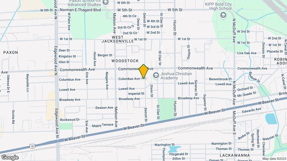 916 Detroit St Map and Location Details