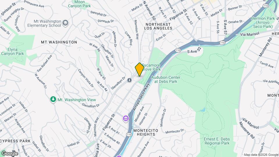 4623 N Figueroa St Map and Location Details