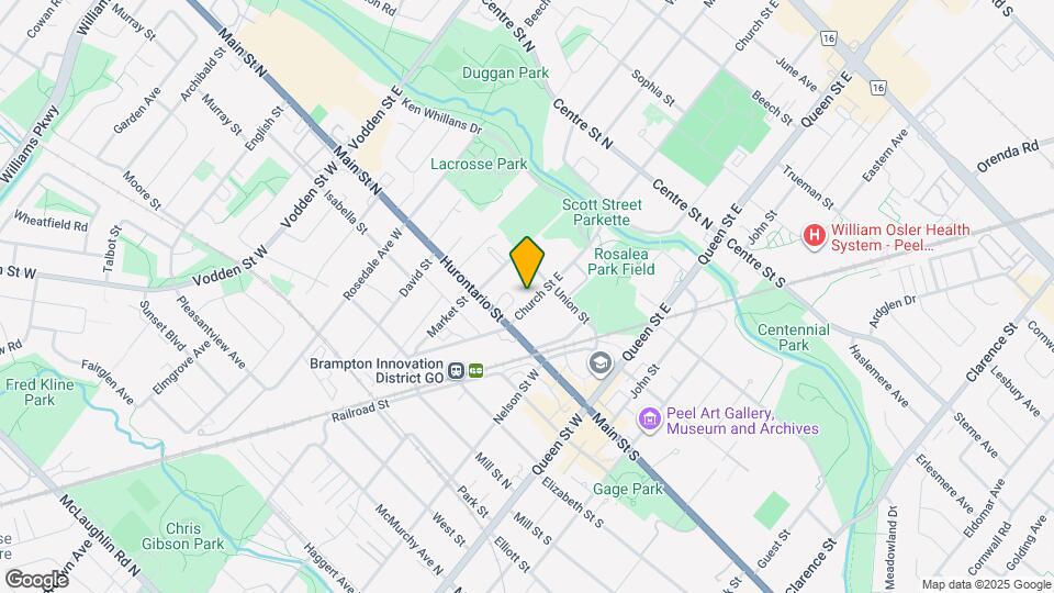 20 Church St E Map and Location Details