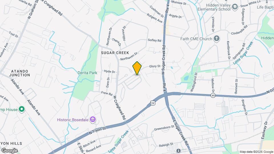 3955 Damask Drive Map and Location Details