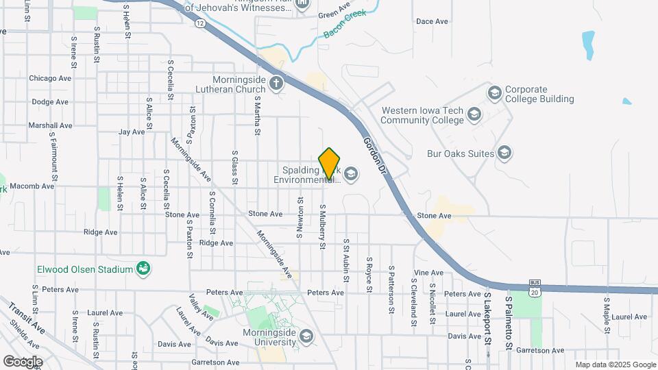 1034 S Mulberry St Map and Location Details