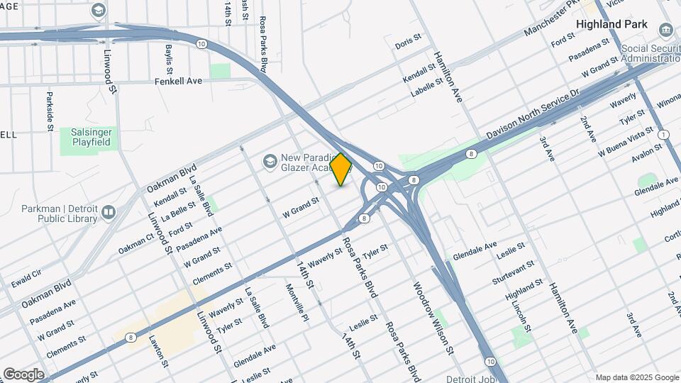 1677 W Grand St Map and Location Details