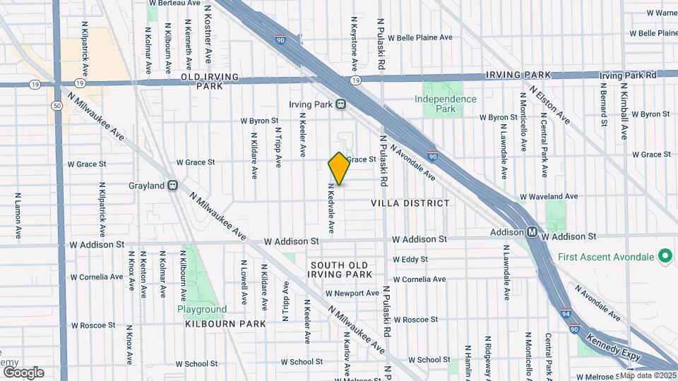 3713 N Kedvale Ave Map and Location Details