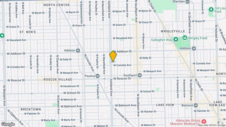 1550 W Cornelia Ave Mapa y Detalles de la Ubicación