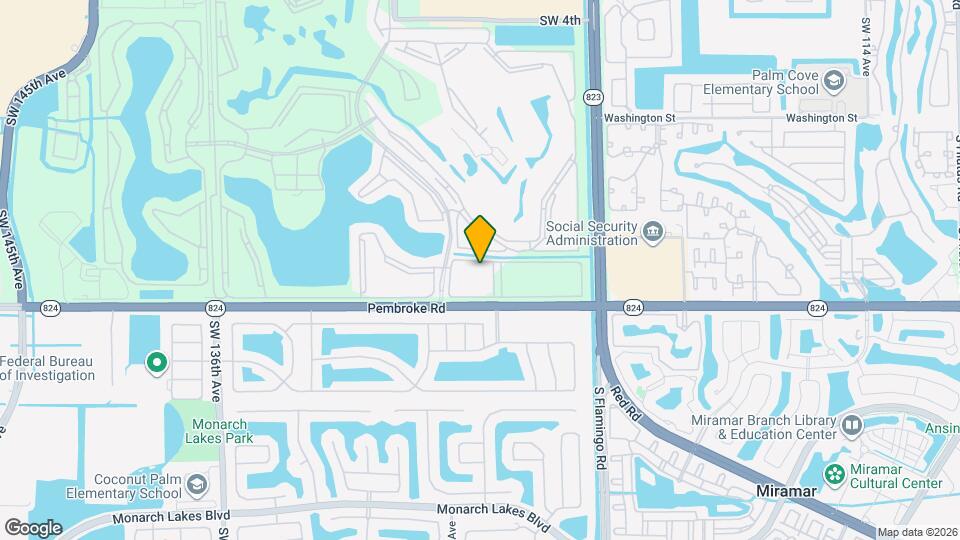 1600 SW 127th Way Mapa y Detalles de la Ubicación