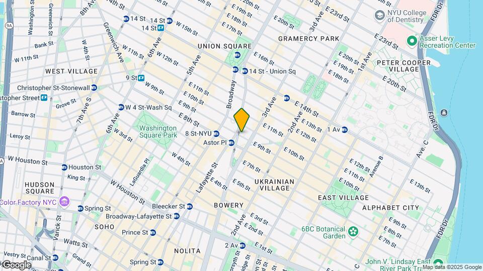332 E 9th St Map and Location Details