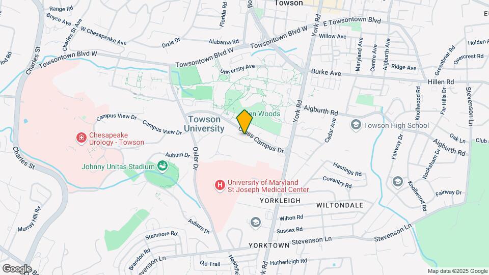 Towson Place Apartments, Student Off Campus Mapa y Detalles de la Ubicación