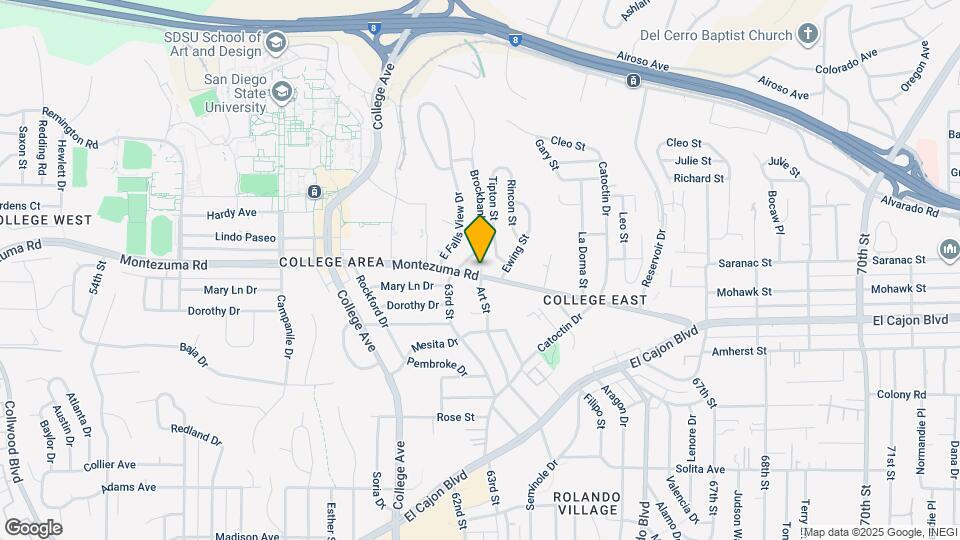 6322 Montezuma Rd Map and Location Details