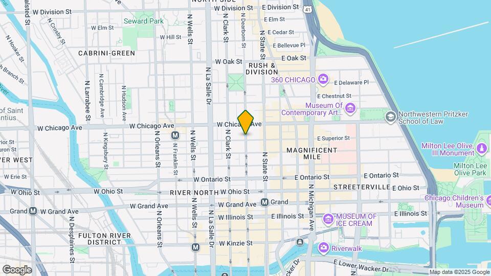 732 N Dearborn St Mapa y Detalles de la Ubicación