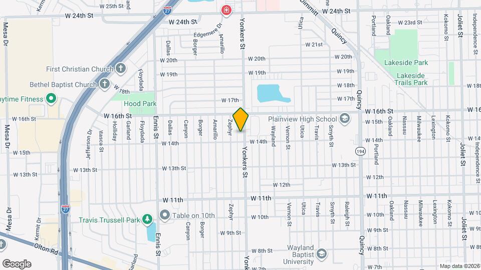 1403 Yonkers St, Unit A Map and Location Details