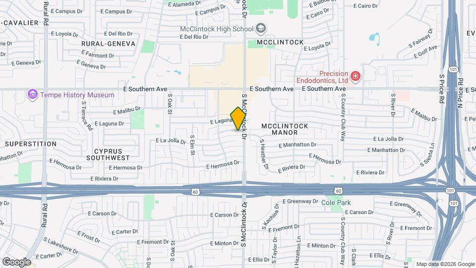 1743 E Pebble Beach Dr Map and Location Details