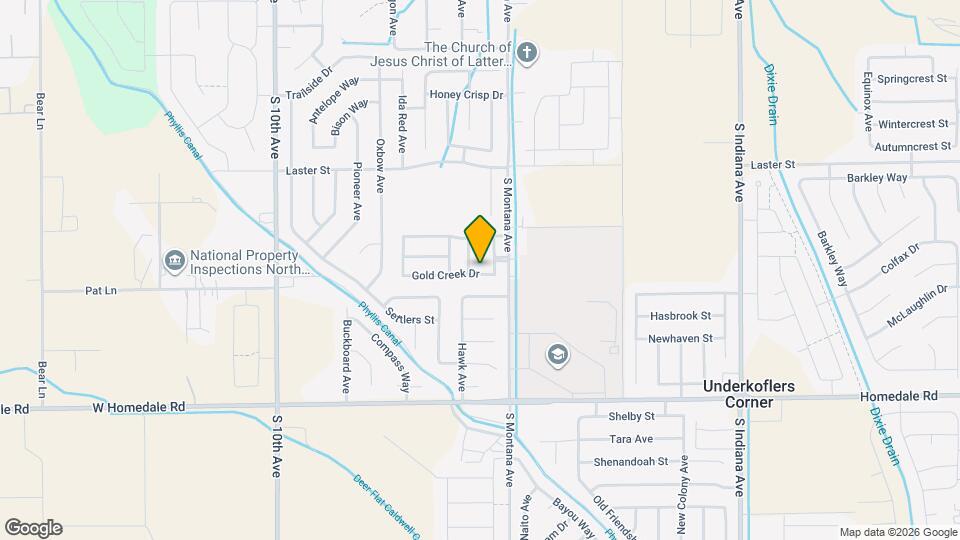 1205 Gold Creek Dr Map and Location Details