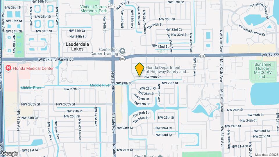 3674 NW 29th Ct Map and Location Details