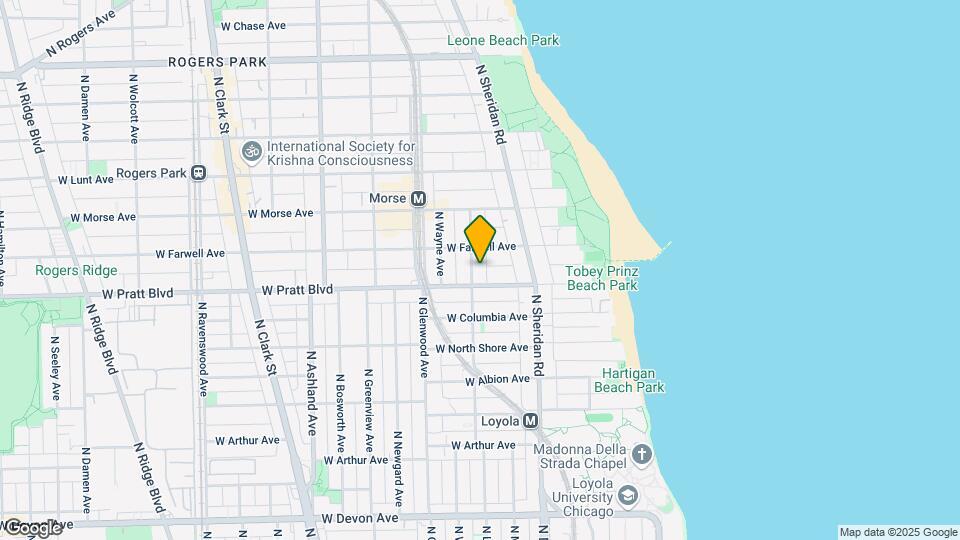 6811-6819 N Lakewood Ave Mapa y Detalles de la Ubicación